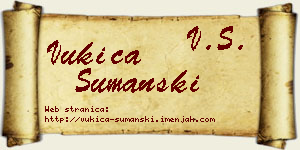 Vukica Šumanski vizit kartica